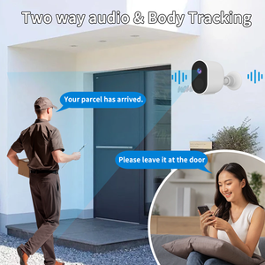 Kamera Keamanan Nirkabel Luar Ruangan 2K Kamera WiFi Nirkabel Dalam Ruangan Kamera Bertenaga Baterai untuk Keamanan Rumah Tuya Smart - Product Image 3