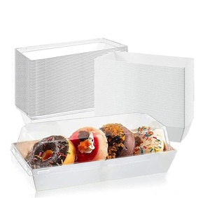 Bandeja de Papel Kraft Biodegradable e Impermeable para Comida para Llevar, Ideal para <span class=keywords><strong>Sushi</strong></span> y Almuerzo Escolar - Product Image 2