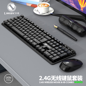 LIMEIDE W200 Wireless Keyboard Mouse Combo 68 Keys <b>USB</b> Receiver Shared <b>Plug</b> And Play - Product Image 3