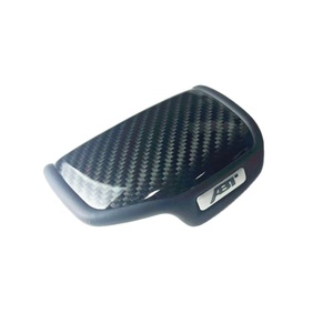 Pour AUDI A4 S4 RS4 B9 A5 S5 RS5 Q5 Q7 A6 A7 <span class=keywords><strong>A8</strong></span> Q8 Q6 C8 <span class=keywords><strong>ABT</strong></span> Cache-Tête de Levier de Vitesses en Fibre de Carbone Style Voiture - Product Image 1