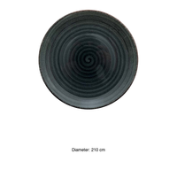 Assiette à dessert Avanos Anthracite 21 cm Gural