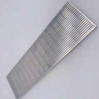 Grille de drainage en fil cannelé pour piscine, structure en acier, grille de sol pour caniveau de drainage