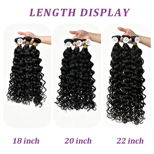 8‑30 Inch Soft Bouncy Natural Wave Virgin Remy <b>Human</b> Hair Bundles 100% Unprocessed Weft Weave Texture Extensions For Black Women - Product Image 4