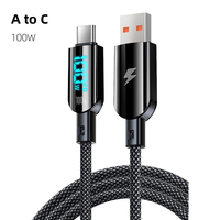 Nuevo Estilo 2026, Cable de Carga Rápida Original con Pantalla LED y Sensor de Estabilidad, 100w 60w 30w, para iPhone 17
