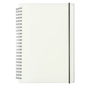 Ready To Ship Clear PP Cover Spiral Notebook Fast Delivery Reusable School Notebook Wholesale