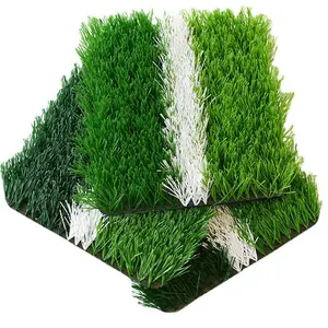Warna hijau harga murah 50mm PE bahan rumput sepak bola