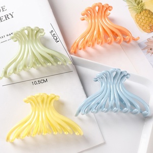MIO <span class=keywords><strong>Pince</strong></span> à cheveux grande et élégante à dents longues, type griffe de <span class=keywords><strong>crabe</strong></span>, 10,5 cm de long, pour queue de cheval et chignon, accessoire capillaire pour femme - Product Image 4
