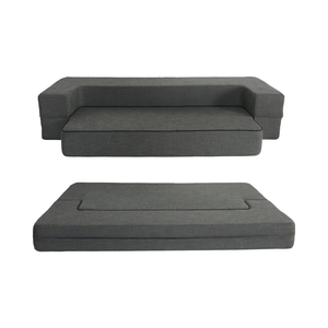 Moderno grigio scuro poltrona convertibile <span class=keywords><strong>materasso</strong></span> quadrato pieghevole <span class=keywords><strong>divano</strong></span> <span class=keywords><strong>letto</strong></span> Memory Foam Guest <span class=keywords><strong>divano</strong></span> funzione di sonno <span class=keywords><strong>per</strong></span> soggiorno - Product Image 1