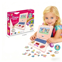 Nouveaux jouets d'éducation de la petite enfance Led musique dessin animé Animation écran tapis de Table jouet ordinateur portable souris apprentissage Machine jouet