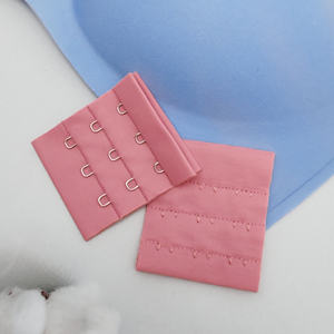 Extension de soutien-gorge élastique de haute qualité pour femmes, couleur rose, avec crochet et œillet à l'arrière, 3 crochets, 3 rangées, accessoires de lingerie, extension de soutien-gorge - Product Image 3