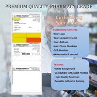 Étiquettes de prescription thermiques directes de qualité pharmaceutique avec résistance au grattage et aux UV