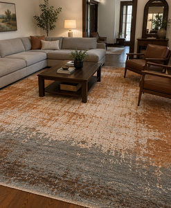 High Quality Contemporary Hand-Knotted Modern Wool Rug with Abstract Pattern for Living Room & Modern Interior - Product Image 4