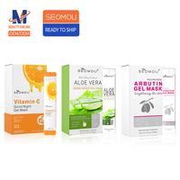 Masque de Nuit en Gel SEOMOU Soins de la Peau Bio Éclaircissant Hydratant au Collagène et Vitamine C