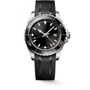 Reloj Mecánico Automático Sport Diver GMT con Bisel Giratorio y Correa de Caucho para Hombre Longinesing - Product Image 1