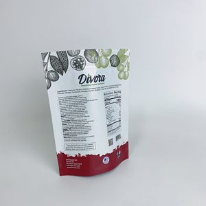 Quantité minimale de commande 500 pièces personnalisé refermable étanche à l'humidité debout pochette à fermeture éclair avec feuille d'aluminium Fruits secs noix sac alimentaire - Product Image 2