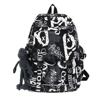 Paxdun-Mochila de moda unisex con diseño personalizado, suave, impermeable, PVC, cremallera, uso diario, correa de hombro, lavable con luz, 2024
