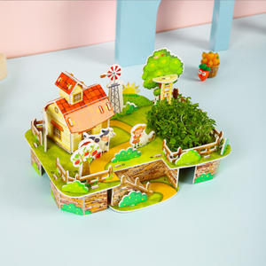 Maison de poupée en papier de qualité supérieure, jouet éducatif DIY pour enfants de 7 à 12 ans, en carton, logo et emballage personnalisables - Product Image 1
