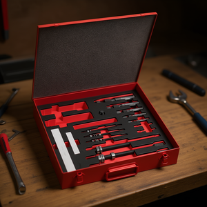 Juego de Herramientas NKS7 de 468 Piezas, Kit Profesional para Mecánicos, Estuche Rojo - Product Image 3