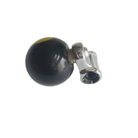 Boule ABS avec bouton de rehausseur de volant de voiture en alliage de zinc