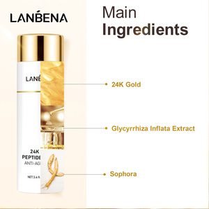 LANBENA วิตามินซีไวท์เทนนิ่งโอลิโกเปปไทด์รักษาสิว 24K โกลด์เปปไทด์ แอนตี้เอจจิ้ง สกินแคร์ เฟซโทนเนอร์ - Product Image 6