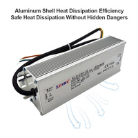 Transformateurs d'éclairage étanches 200W 250W AC 180-263V vers DC 12V 24V 36V 48V, adaptateur d'alimentation LED, alimentation IP67 XLG-200