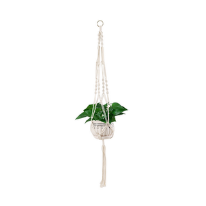 AAA282 Đầy Màu Sắc Dệt <span class=keywords><strong>Rope</strong></span> Pot Chủ <span class=keywords><strong>Planter</strong></span> Treo Lên Thực Vật Hanger Bông Flower Pot Chuỗi Treo Giỏ Với Macrame - Product Image 6