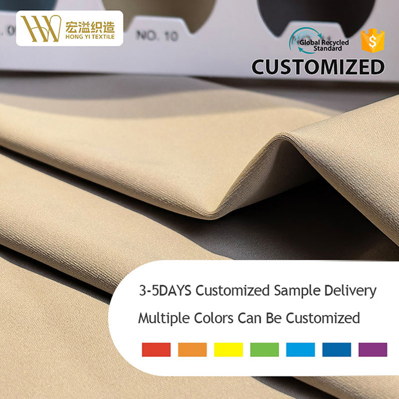Customize Colors Breathable Lightweight Quick-Dry Recycled High Elasticity Eco-friendly Four-way Stretch Fabric for Yoga Pants