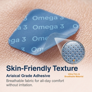Patch transdermique d'huile <span class=keywords><strong>de</strong></span> poisson <span class=keywords><strong>de</strong></span> mer Omega-3 Plus <span class=keywords><strong>de</strong></span> qualité supérieure pour la protection du cœur et du cerveau - Product Image 3