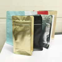 Sachets refermables personnalisés en PE écologique et recyclable, résistants à l'humidité, à fond plat, avec fermeture éclair, en aluminium doré, pour gelée