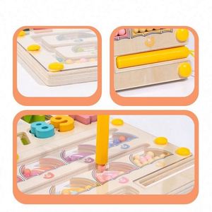 ของเล่นมอนเตสซอรี่ ลูกปัดแม่เหล็ก ฝึกการจับคู่ สำหรับเด็กชายและเด็กหญิง ของเล่นเสริมพัฒนาการด้านคณิตศาสตร์ ฝึกนิ้วมือ บวก ลบ ได้หลากหลายรูปแบบ - Product Image 6