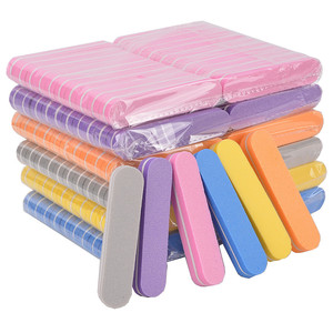 Limas de uñas de esponja para manicura, papel de lija grueso fuerte, lima de uñas, pulidor, <span class=keywords><strong>barco</strong></span>, herramientas para el cuidado de las uñas 100/180 - Product Image 1