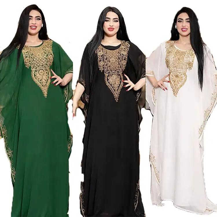 2022 Best Seller Maxi manica lunga medio oriente arabo abilità islamica abbigliamento abito donna modesto abaya donna abito musulmano