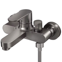 Mitigeur de douche mural en laiton couleur bronze, double mode chaud/froid, avec cartouche céramique, pour salle de bain, ensemble robinetterie de baignoire, système de douche pluie de luxe
