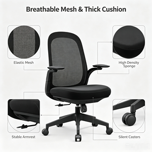 Sillas <span class=keywords><strong>de</strong></span> Oficina Ergonómicas Ejecutivas Cómodas a <span class=keywords><strong>Precio</strong></span> Económico, <span class=keywords><strong>Silla</strong></span> Giratoria <span class=keywords><strong>de</strong></span> Malla, <span class=keywords><strong>Silla</strong></span> <span class=keywords><strong>de</strong></span> Oficina Giratoria con Ruedas - Product Image 3