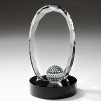 Trophée étoile en cristal pour la réussite des partenariats et les réalisations collaboratives