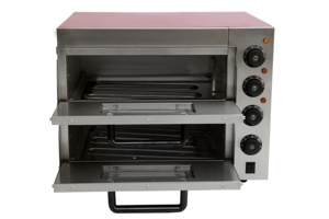 Horno Eléctrico para <span class=keywords><strong>Pizza</strong></span> de Doble Cubierta Woomaster, Equipo de Cocina Comercial de Sobremesa - Product Image 5