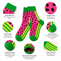 Chaussettes fantaisie colorées et amusantes personnalisées, motif original, OEM ODM, faible MOQ, cadeau décontracté personnalisé, antibactériennes, automne, hommes, femmes
