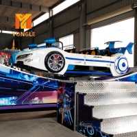 Manège portable Voiture Volante pour Parc d'Attractions et Fête Foraine, monté sur remorque, avec plusieurs projets clients, à vendre