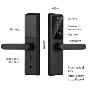Cerradura Inteligente con Huella Dactilar VIMA, Precio de Fábrica, Control Remoto por Wifi Tuya, Contraseña, Tarjeta, Llave, Cerradura Digital para Puerta de Apartamento - Product Image 3