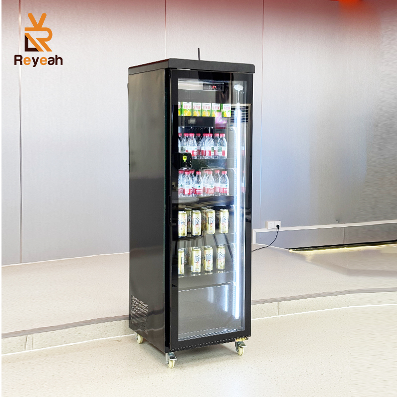 Reyeah High Quality Ai <strong>Smart</strong> <strong>Cooler</strong> Credit Card Reader Ai <strong>Smart</strong> Fridge <strong>Vending</strong> Machine