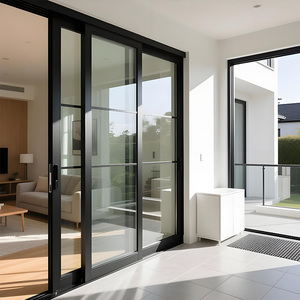 Portes coulissantes horizontales en verre <span class=keywords><strong>PVC</strong></span> pour balcon extérieur, véranda, patio, avec double vitrage et rupture <span class=keywords><strong>de</strong></span> pont thermique - Product Image 4