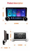 Système de voiture à écran tactile de 10.1 pouces avec double bouton Audio FM Wave Band Bluetooth USB CarPlay Android Contrôle automatique au volant