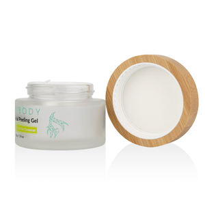Tapa de bambú esmerilada para crema facial, contenedor de vidrio con tapa de bambú de 50ml, 1oz, <span class=keywords><strong>2022</strong></span> - Product Image 5