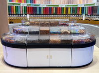 ECOBOX Conteneur Alimentaire en Vrac pour Fruits Secs, Dattes, Céréales, Biscuits, Épices, Noix de Pistache, Boîtes Alimentaires en Plastique, Bac à Bonbons Gélifiés pour Magasin