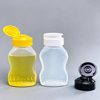 Bouteille souple en PP de 110 ml de qualité alimentaire, remplissable à chaud, avec bouchon à clapet, pour miel, sauce, chocolat, ketchup, condiments