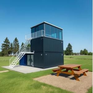 Maison mobile, conteneur résidentiel, construction de maison provisoire, pièce temporaire, mur-rideau en verre LCL rapide, panneau mobile - Product Image 4