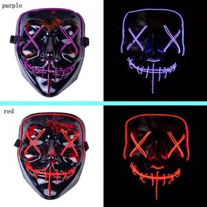 Mascarilla portátil para fiesta <span class=keywords><strong>de</strong></span> Halloween, DJ, luz brillante, LED fluorescente, disfraz <span class=keywords><strong>de</strong></span> fiesta <span class=keywords><strong>de</strong></span> Halloween, <span class=keywords><strong>purga</strong></span> - Product Image 6