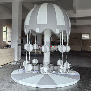 Gran oferta, equipo de juegos al aire libre para niños, juego suave para niños, columpio eléctrico redondo, carrusel de juego suave para interiores respetuoso con el medio ambiente - Product Image 5