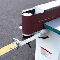 Machine à poncer à bande verticale à rouleaux manuels pour le polissage et le meulage des bords