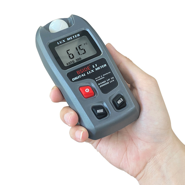 BSIDE L1 Portable High-Precision Illuminometer & Light/Luminance Meter with Incandescent Lamp Source